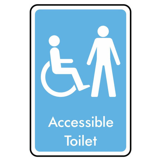 Mens Accessible Toilet Symbol Sign