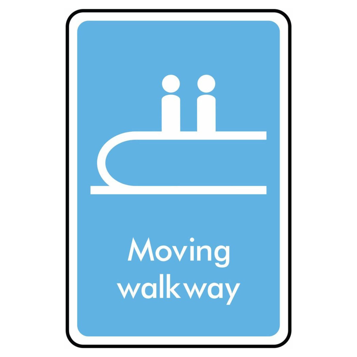 To Move Sign Moving Walkway Information Sign - The Safety Sign Depot