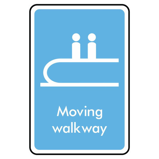 Moving Walkway Information Sign