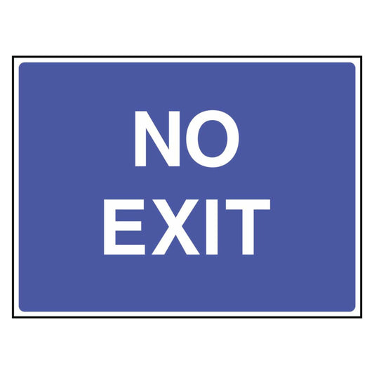 NO EXIT Road Sign