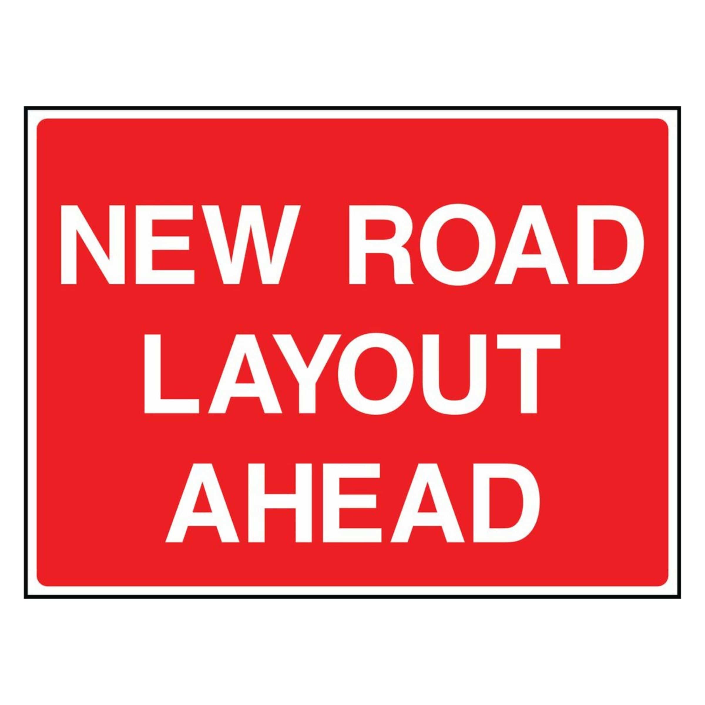 Signs For Layout New Road Layout Ahead Sign - The Safety Sign Depot