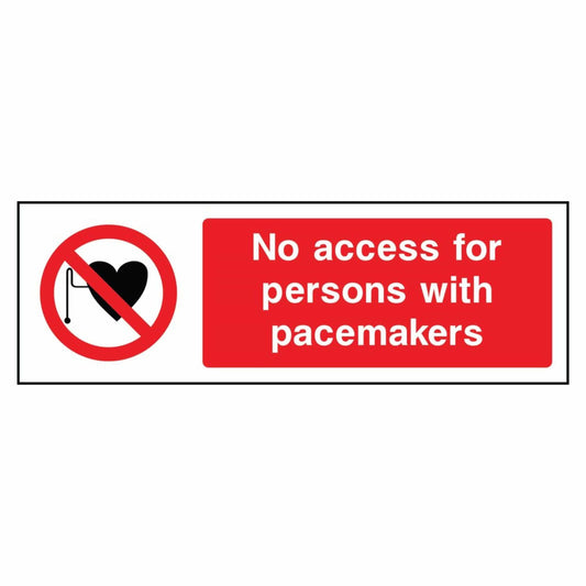 No Access for Persons with Pacemakers Sign