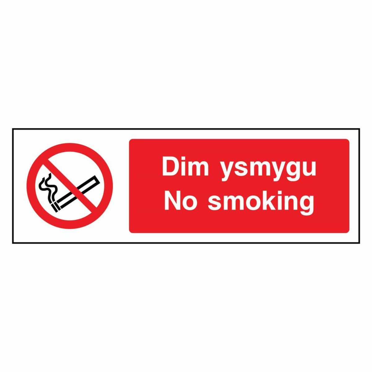 No Smoking - Dim Ysmygu Sign | Big Bulk Savings!
