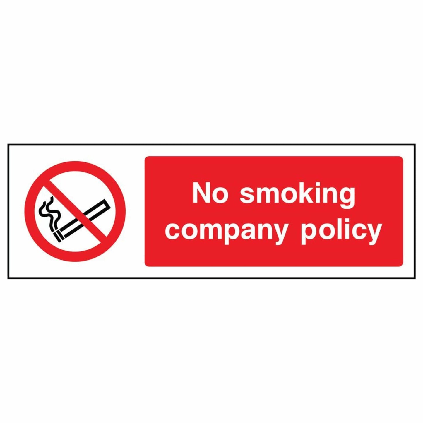 No Smoking Company Policy Sign