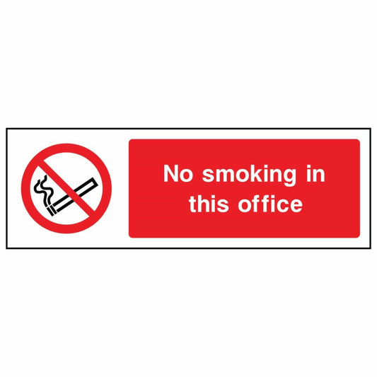 No Smoking Office Sign