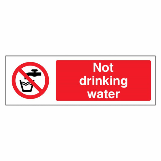 Not Drinking Water Sign