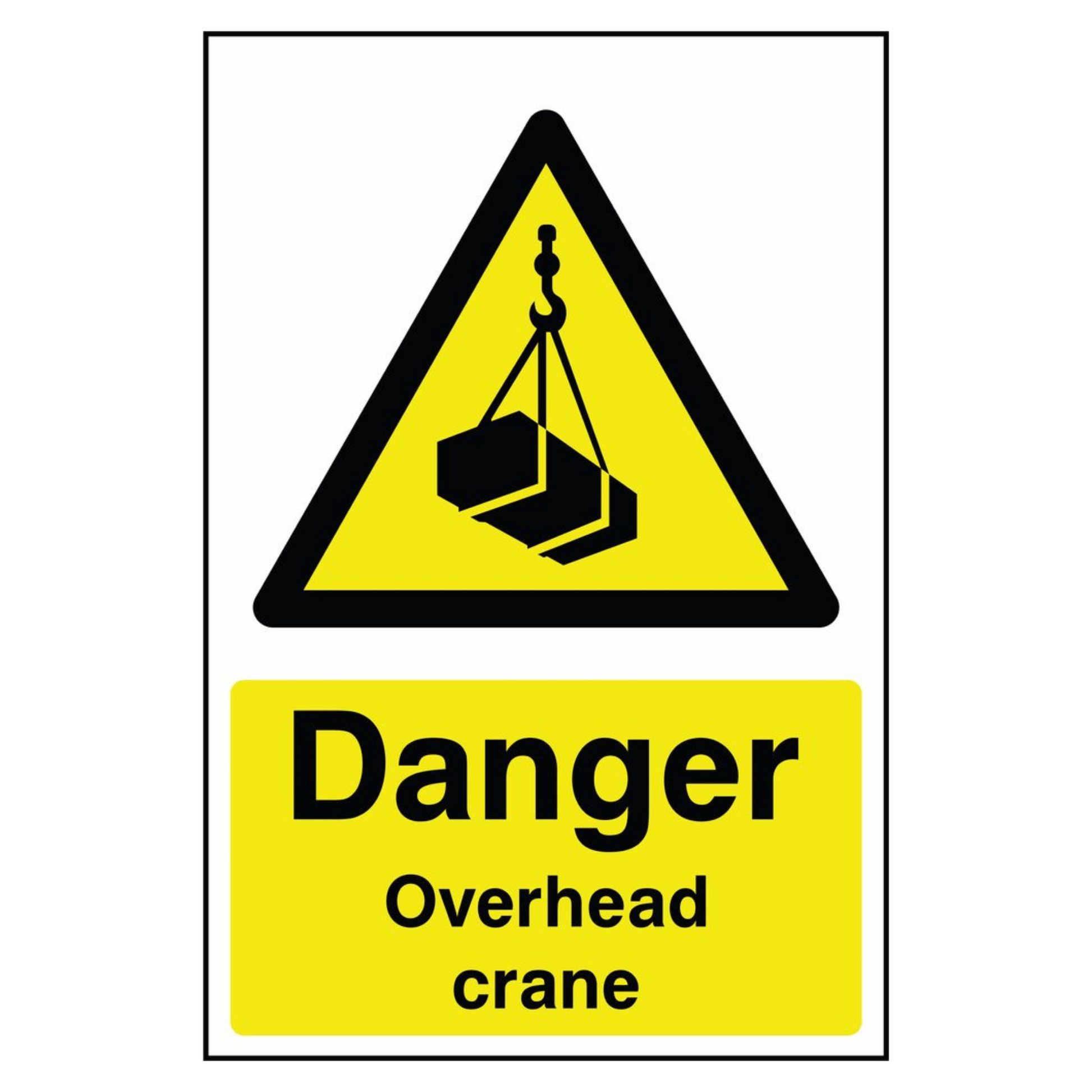 Overhead Crane Danger Sign