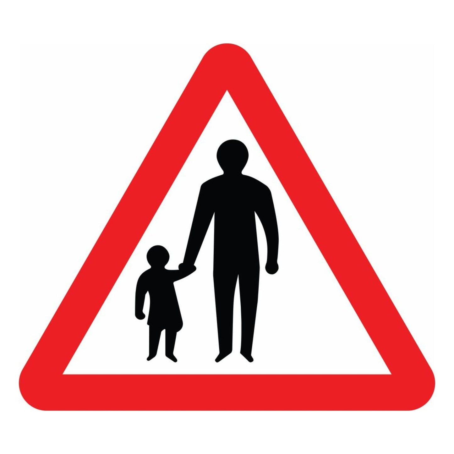 Pedestrians in Road Ahead Sign