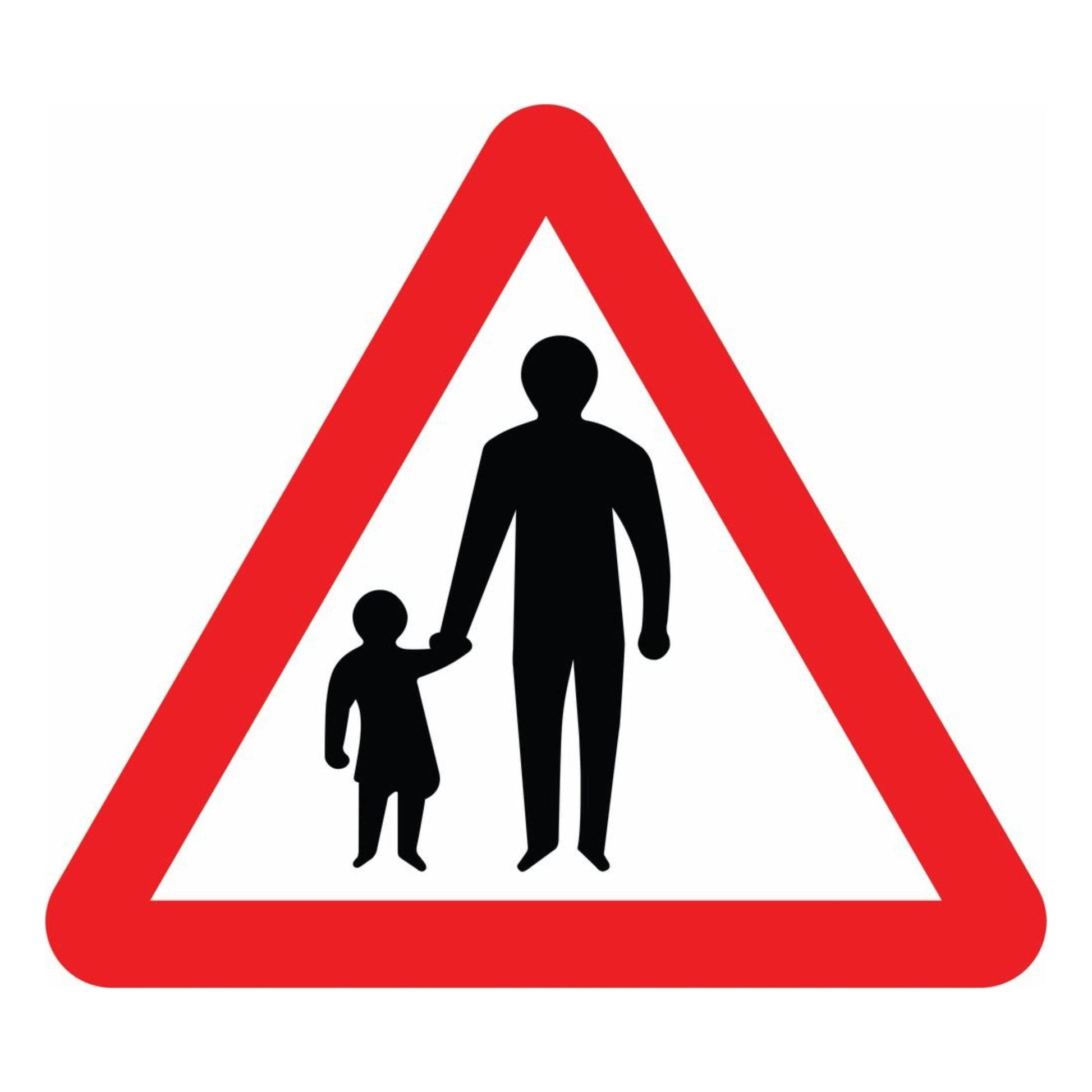 Pedestrians in Road Ahead Sign