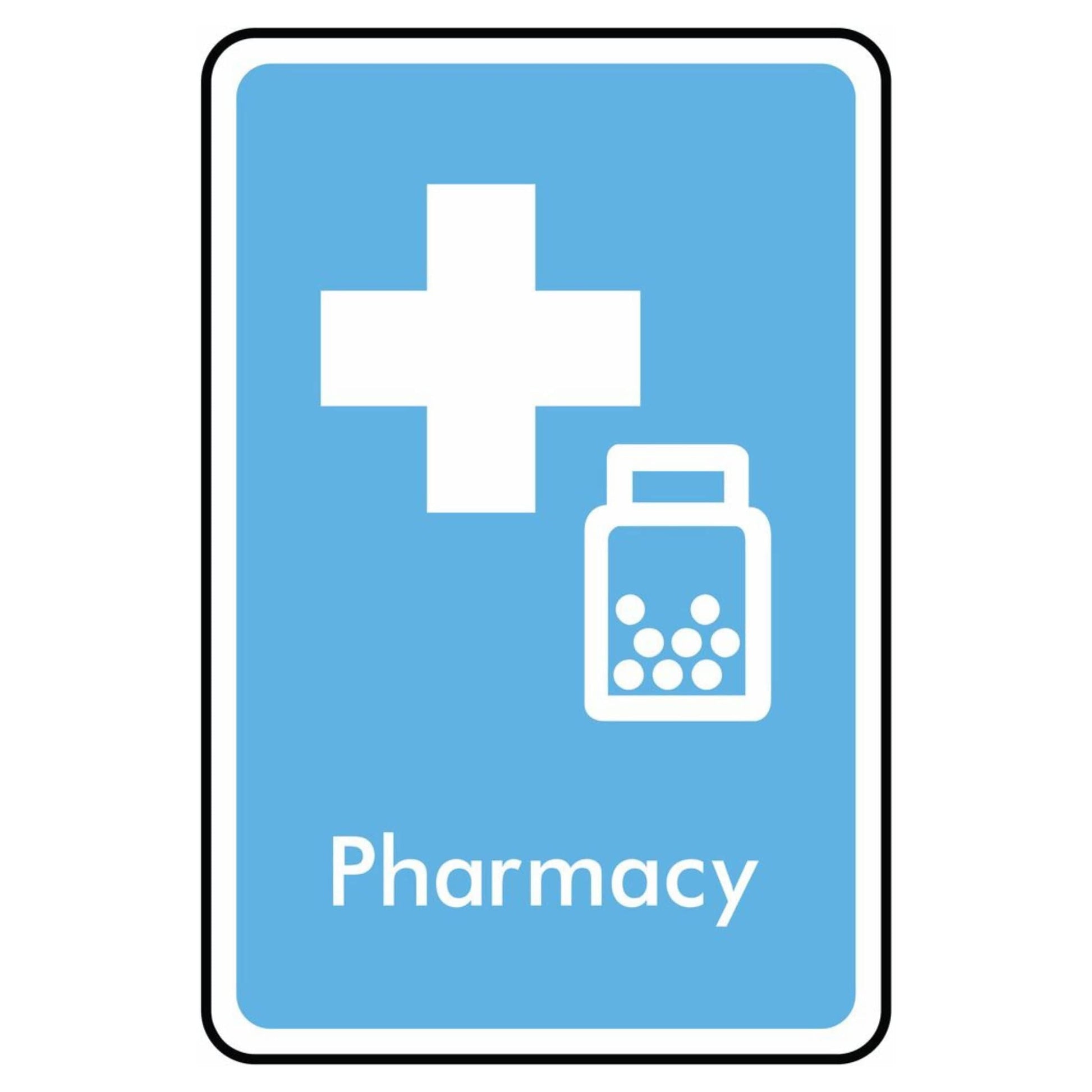 Pharmacy Symbol Information Sign