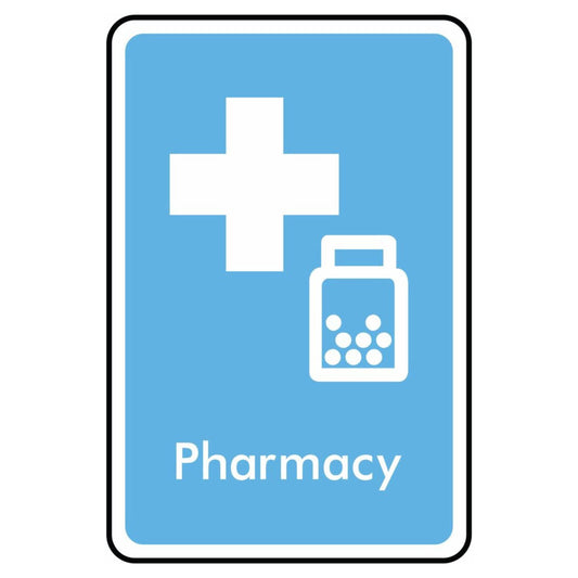 Pharmacy Symbol Information Sign