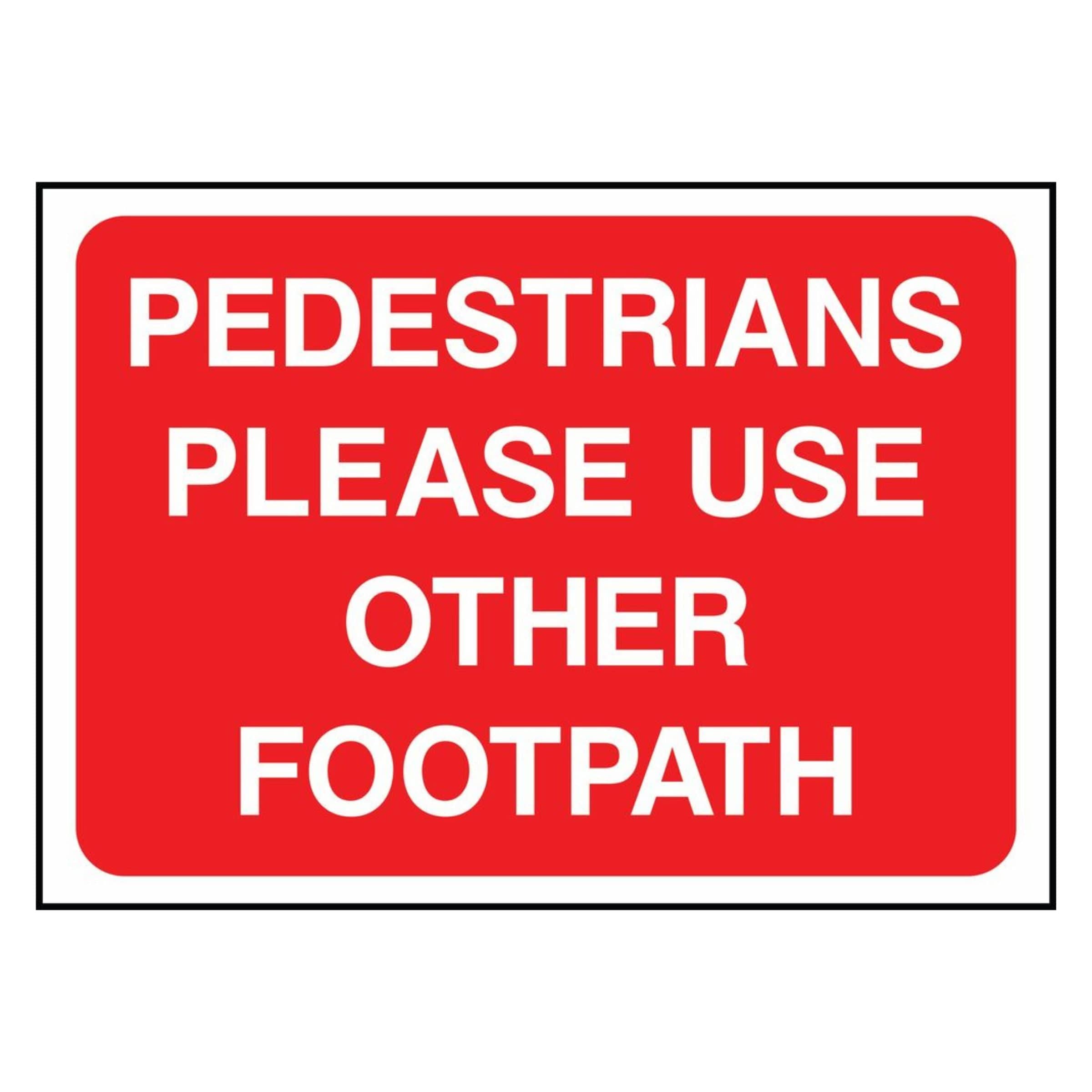 Please Use Other Footpath Sign - The Safety Sign Depot