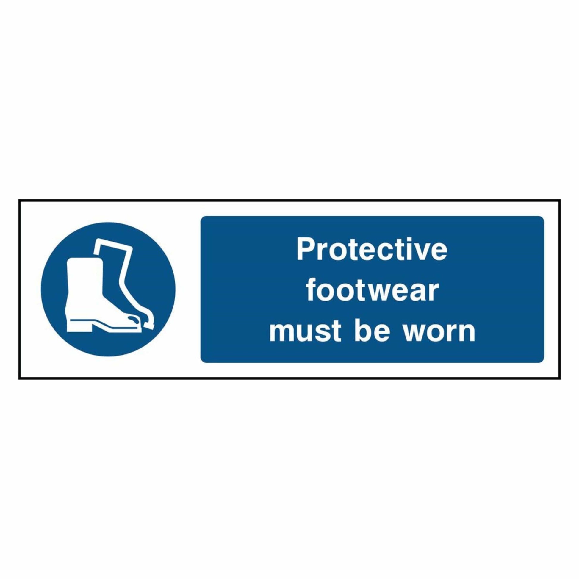Protective Footwear Must Be Worn Sign