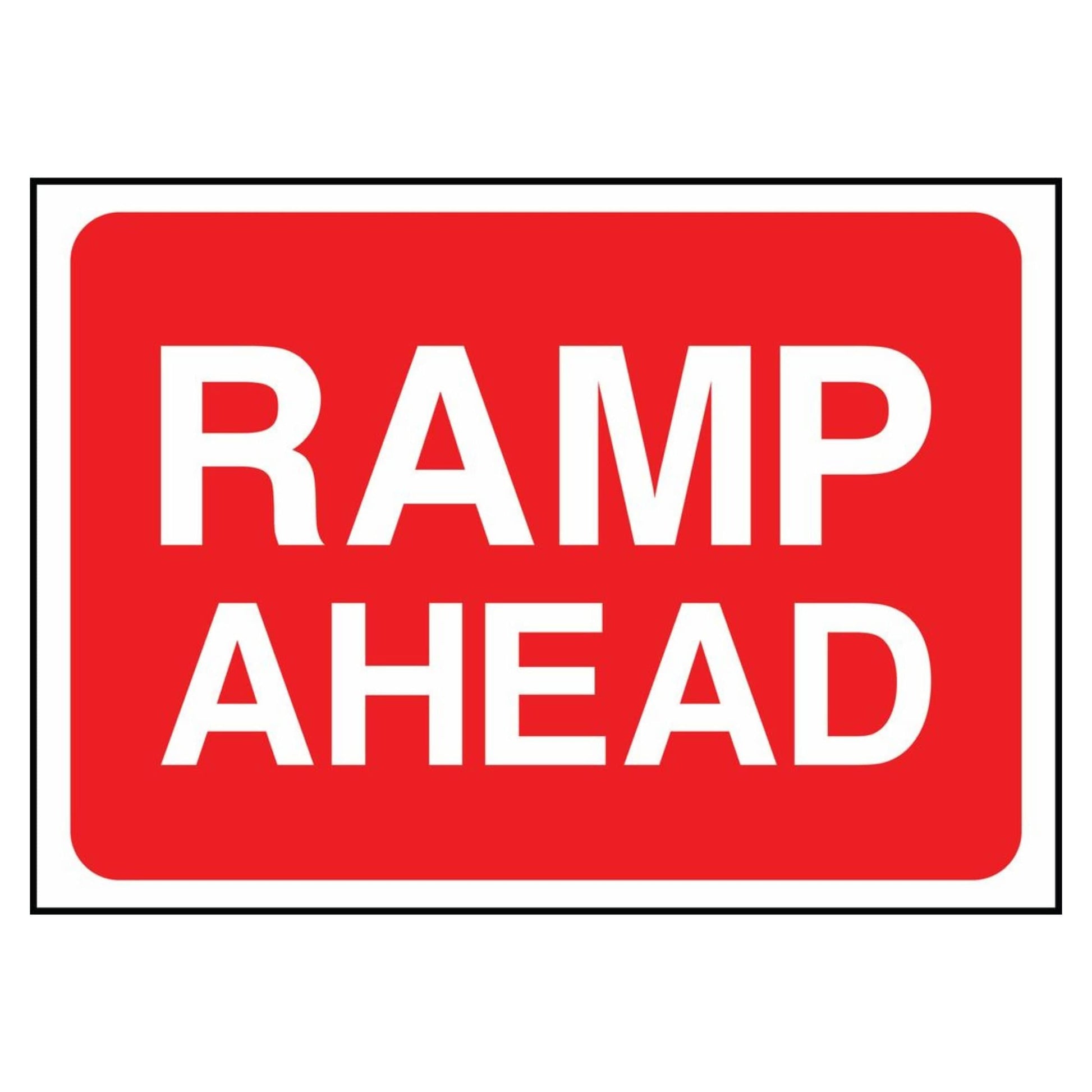 Ramp Ahead Sign - The Safety Sign Depot