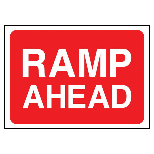 Ramp Ahead Sign