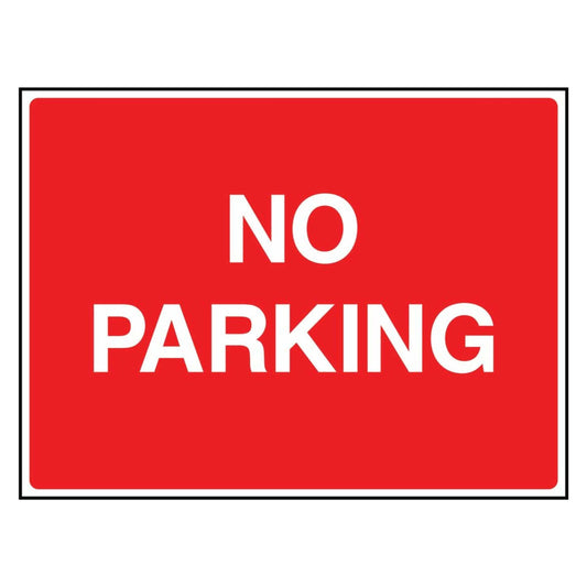 Red No Parking Sign