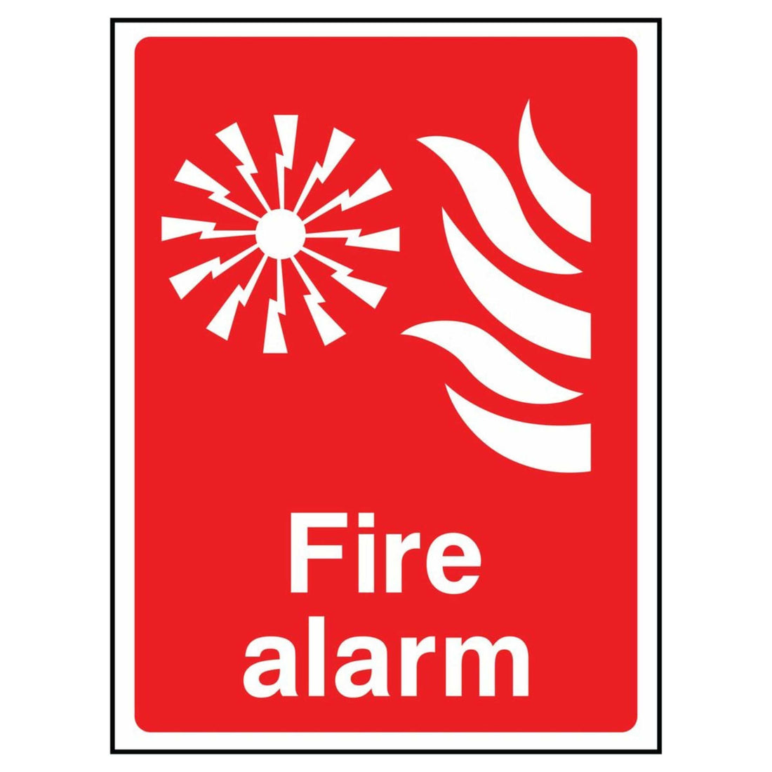 Red Workplace Fire Alarm Sign - The Safety Sign Depot