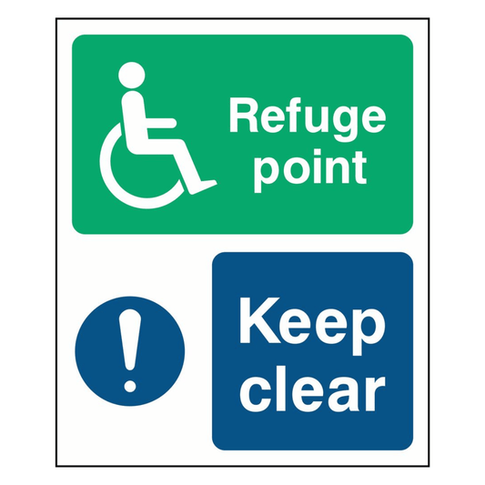 refuge-point-keep-clear-sign