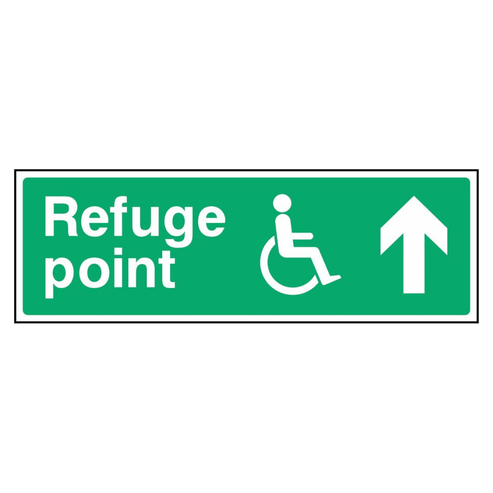 Refuge Point Up Arrow Sign - The Safety Sign Depot