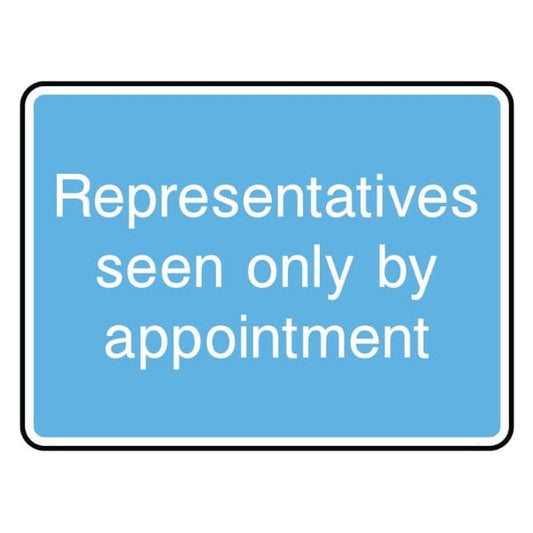 representatives-seen-by-appointment -only-sign