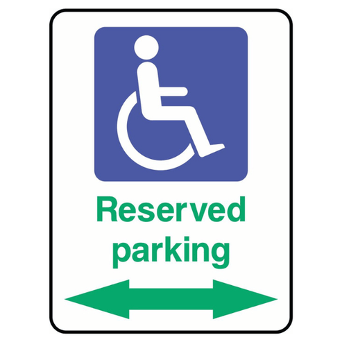 Reserved Parking Either Side Sign - The Safety Sign Depot