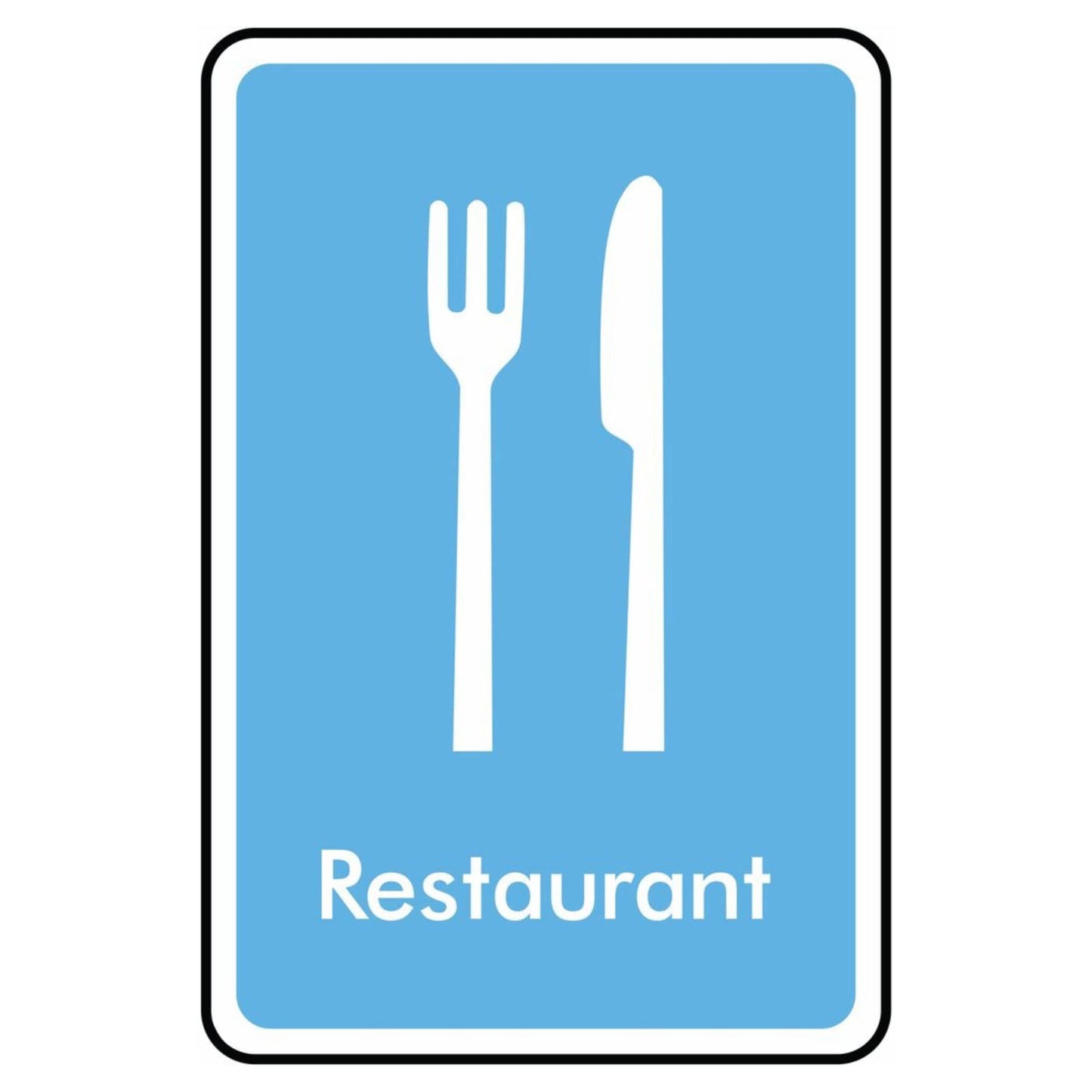 Restaurant Symbol Information Sign
