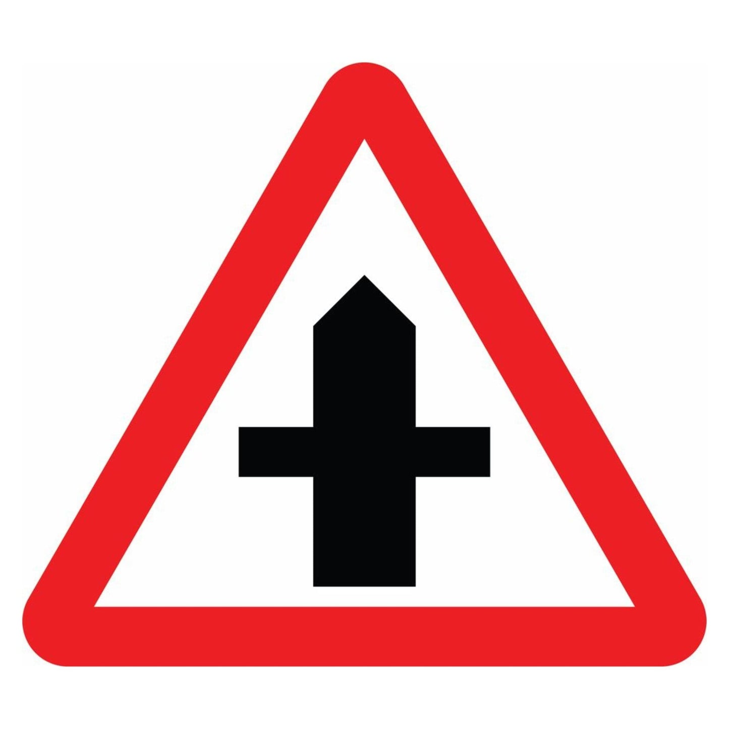 Road Traffic Warning - Crossroads Sign