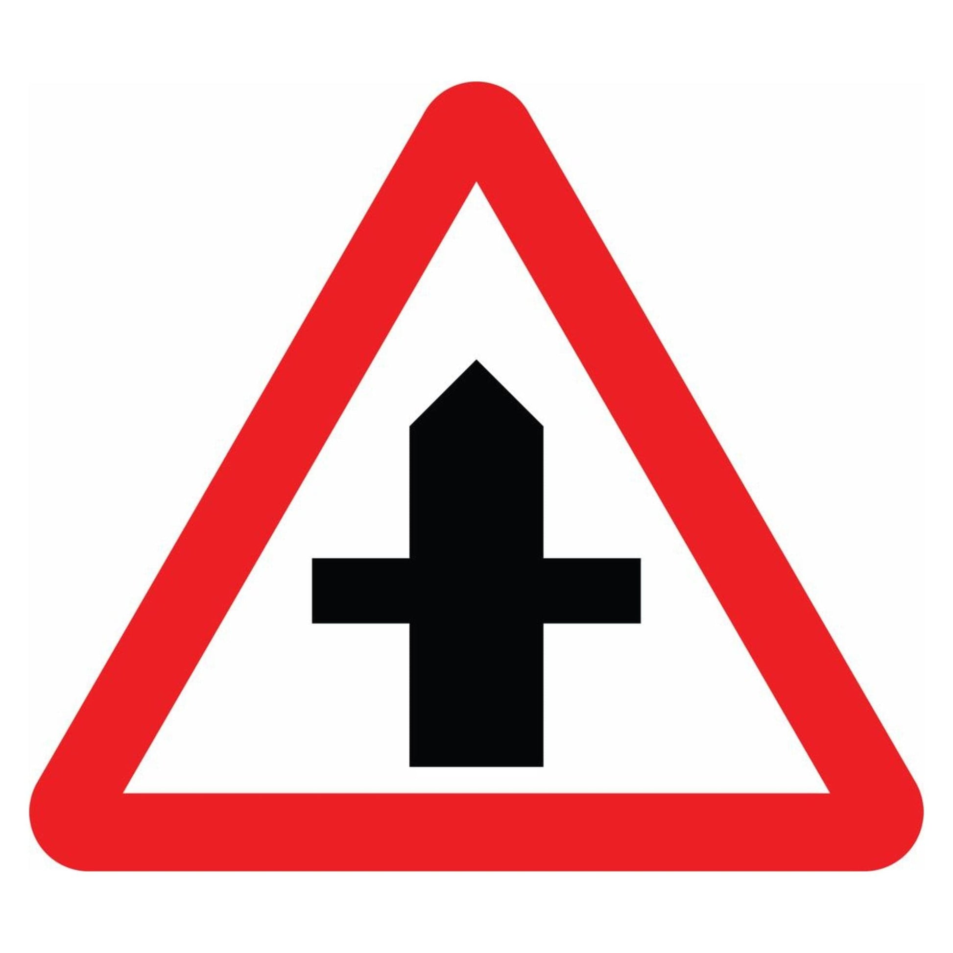 Road Traffic Warning - Crossroads Sign
