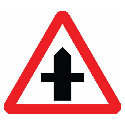 Road Traffic Warning - Crossroads Sign