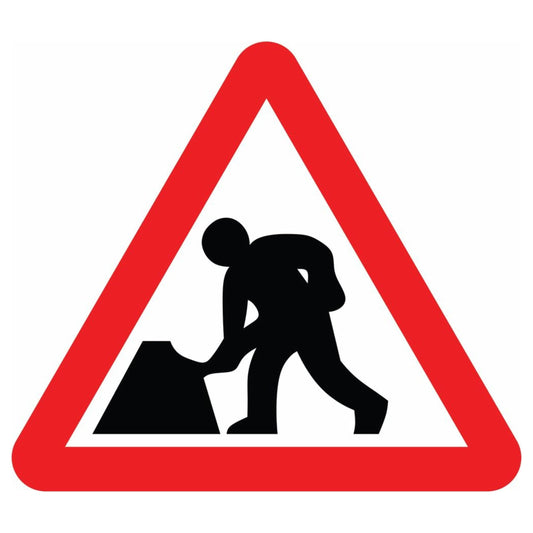 Road Work Triangle Sign 1