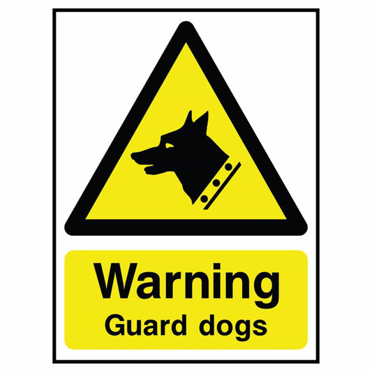 WARNING - Guard Dog Sign