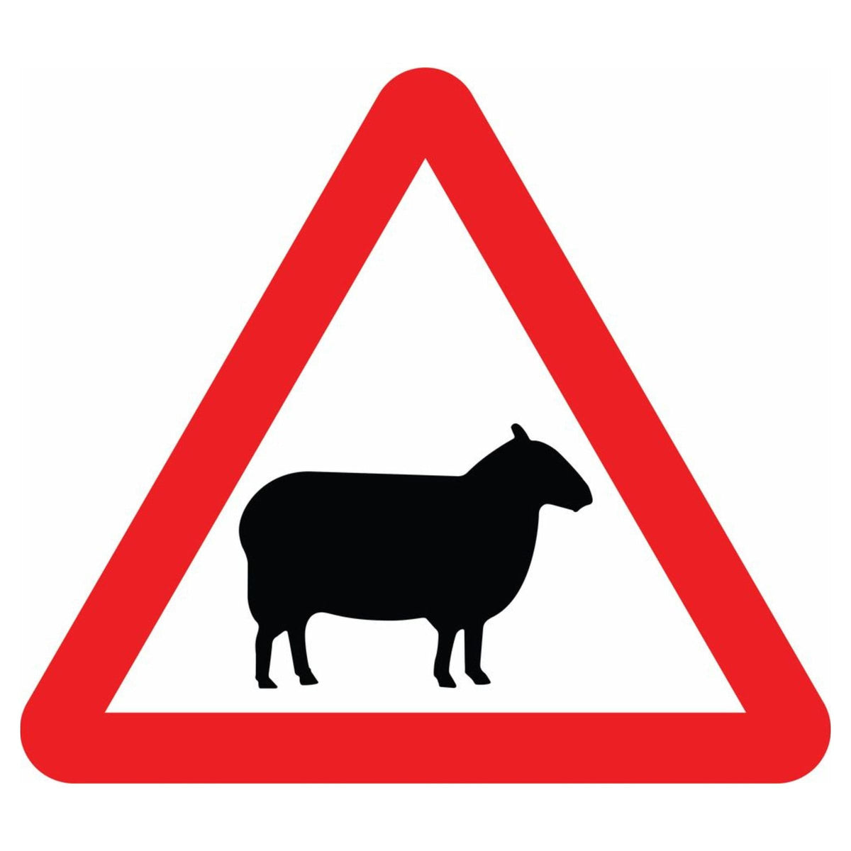 Sheep Road Warning Sign