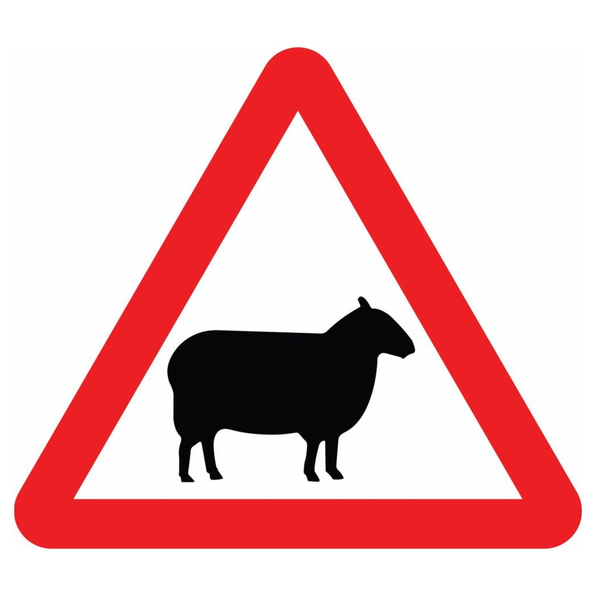 Sheep Road Warning Sign