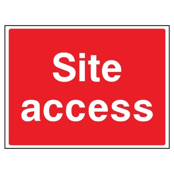 Site Access Sign - The Safety Sign Depot