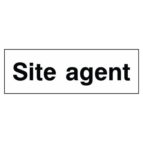 Site Agent Sign - The Safety Sign Depot
