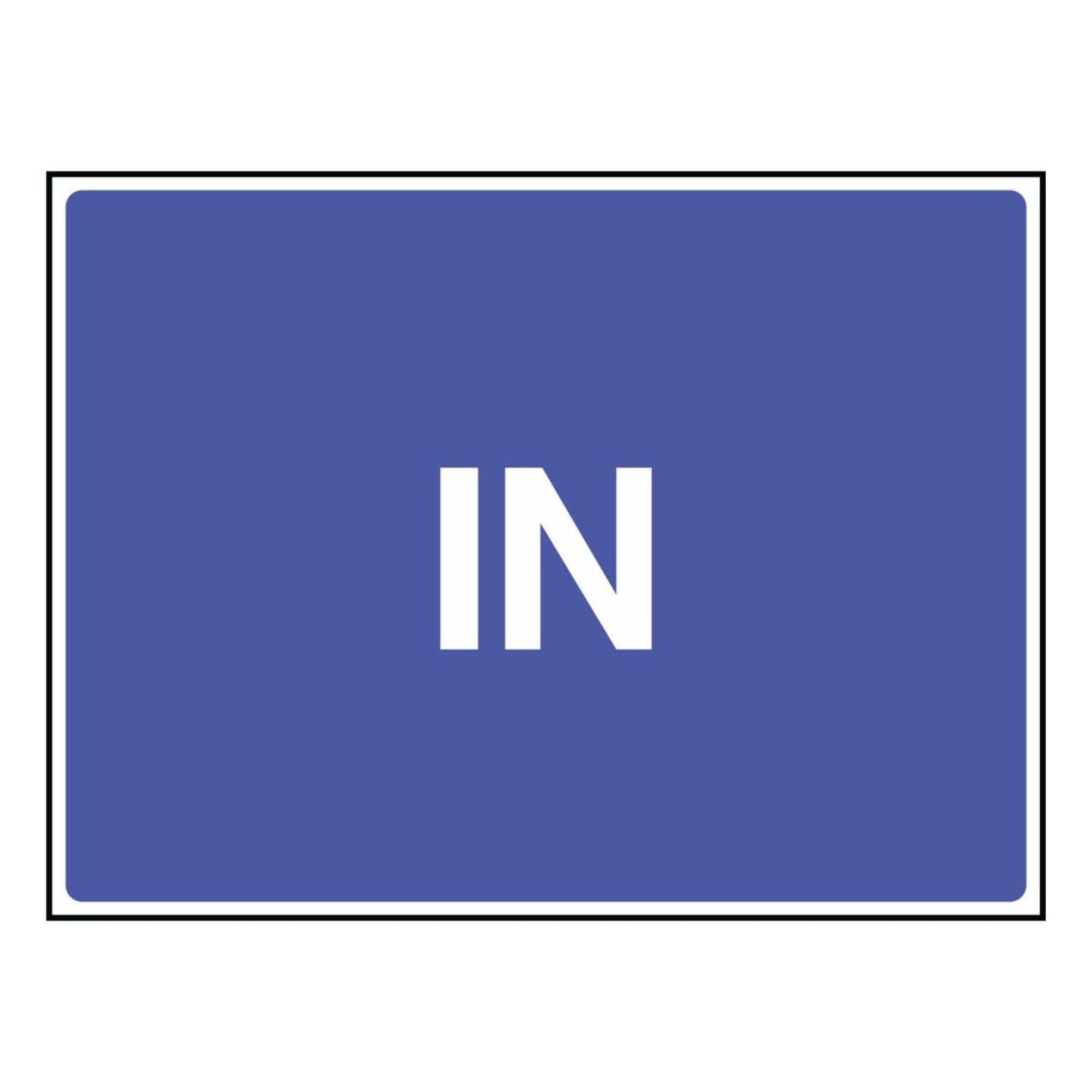 Site Traffic 'IN' Sign