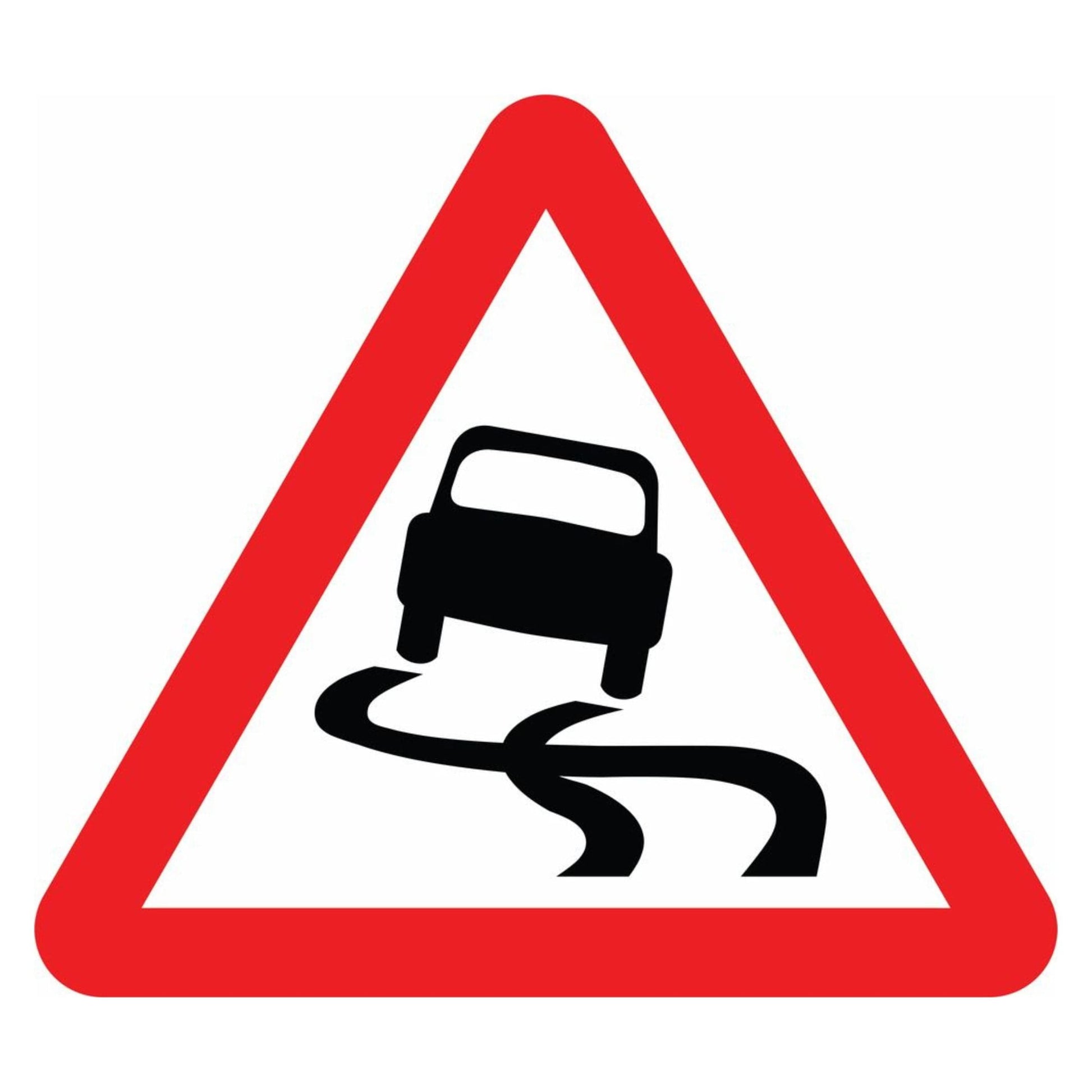 Slippery Road Sign