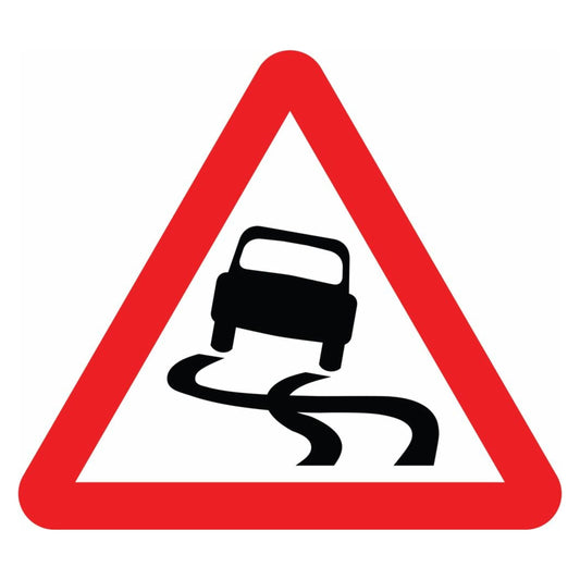 Slippery Road Sign