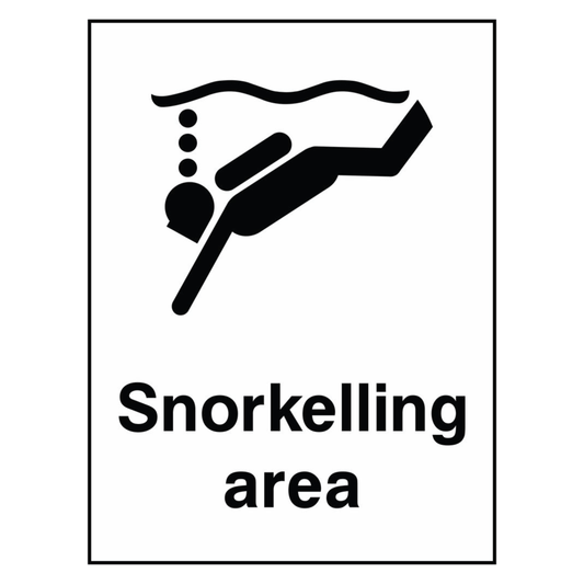 snorkelling-area-sign