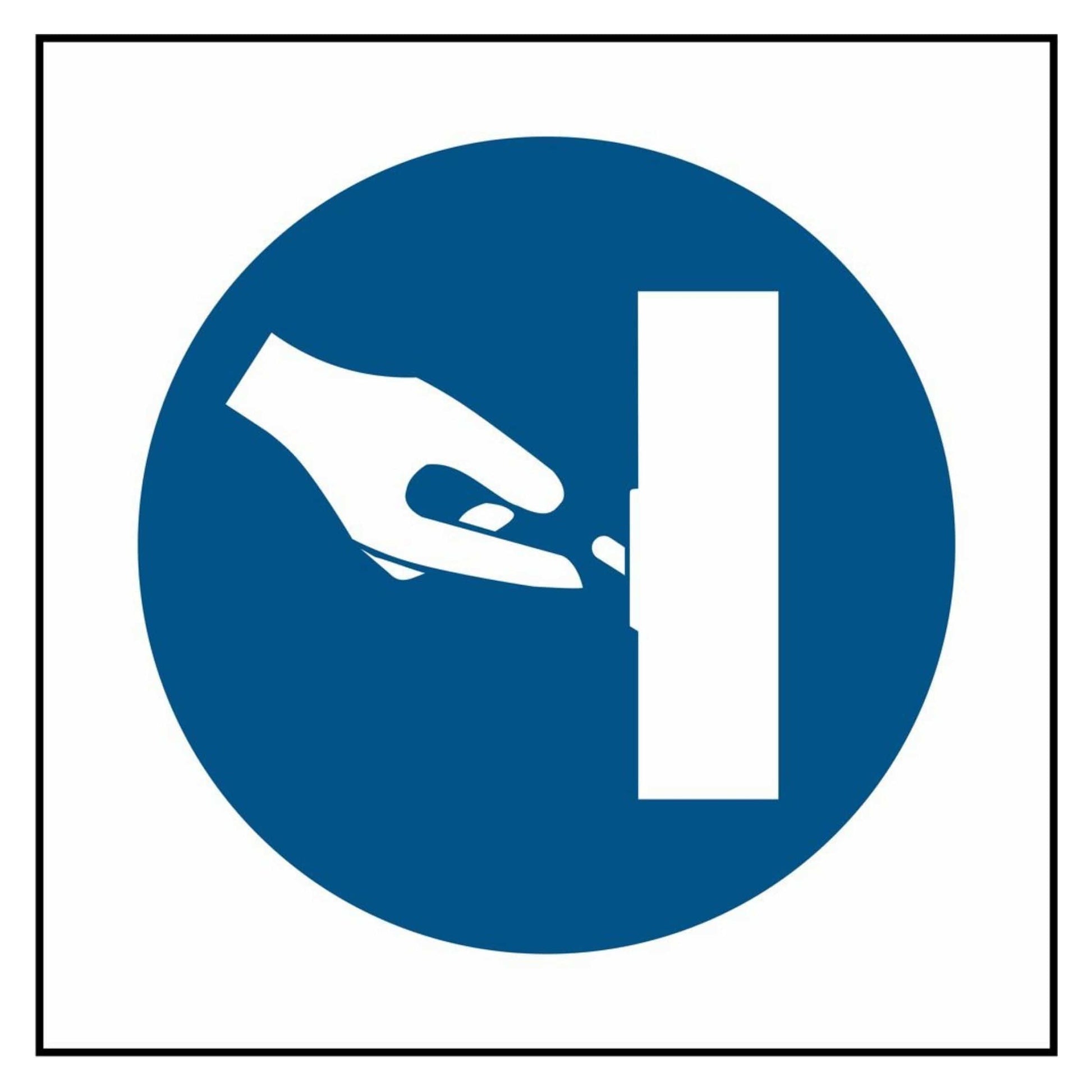 Switch Off When Not In Use Symbol Sign