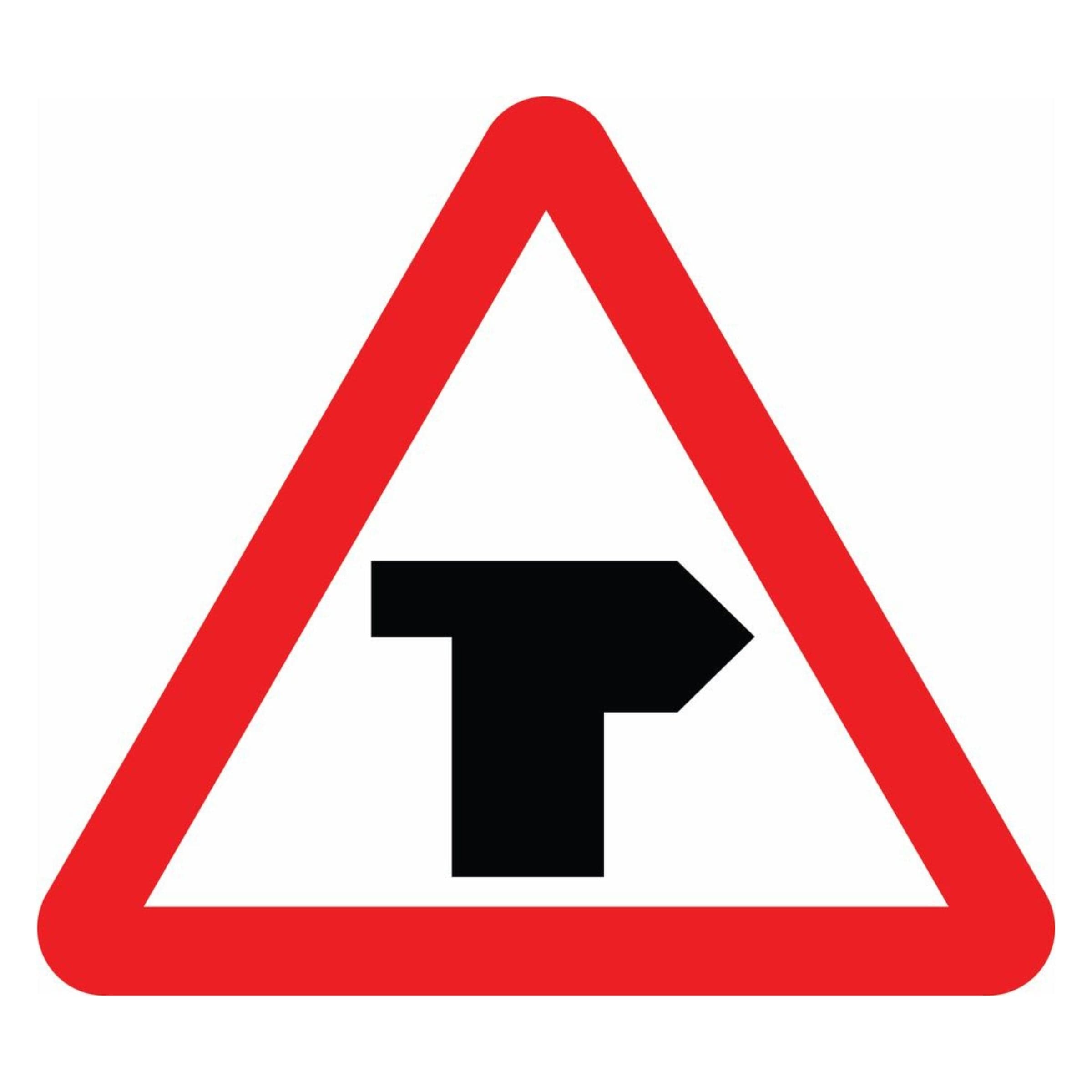Junction Sign Triangle T-Junction with Priority Over Vehicles from the Left Sign - The Safety ...