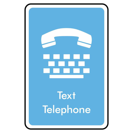 Text Telephone Symbol Information Sign