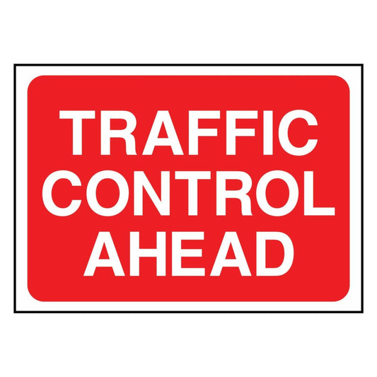 Traffic Control Ahead Sign