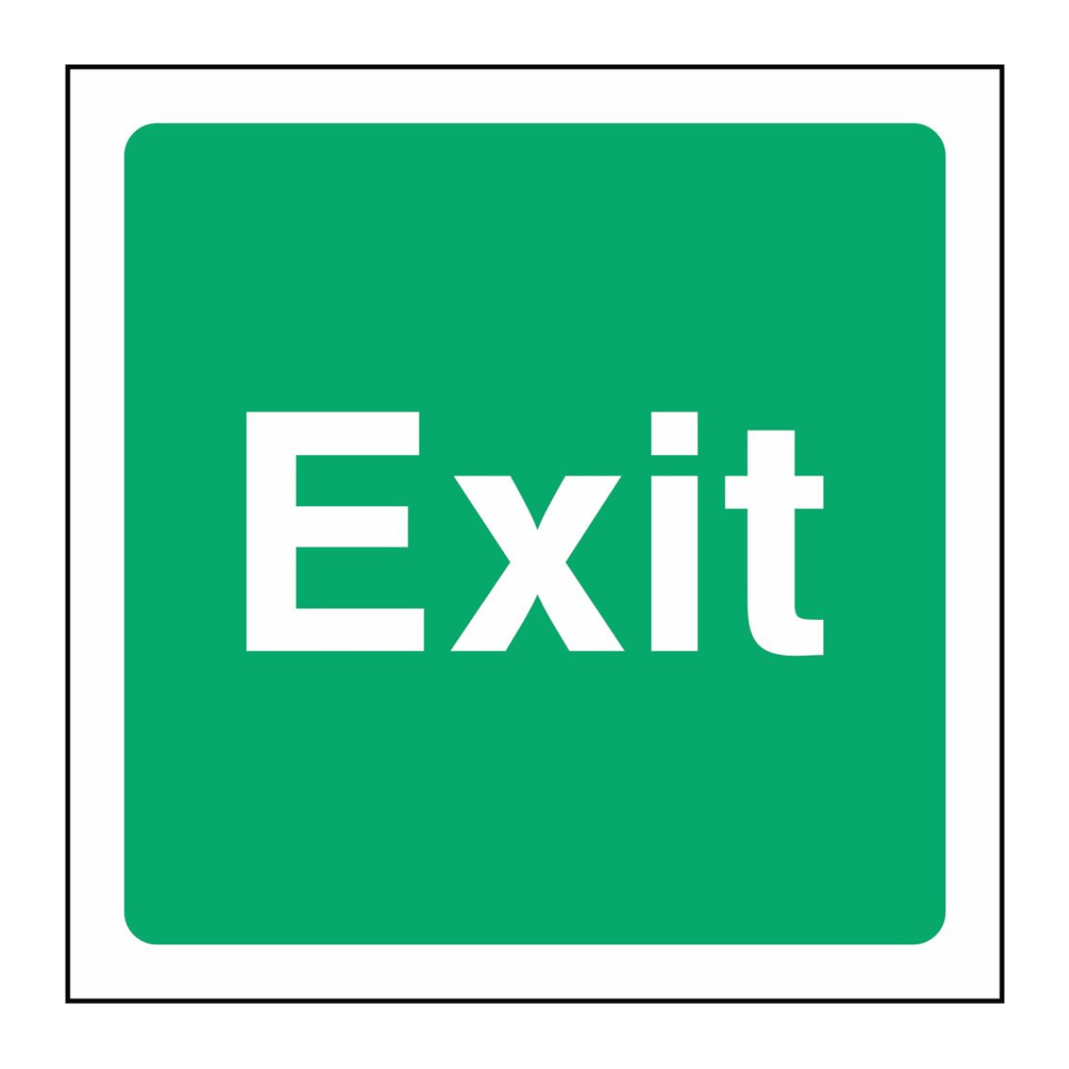 Running Man Fire Exit Right Sign