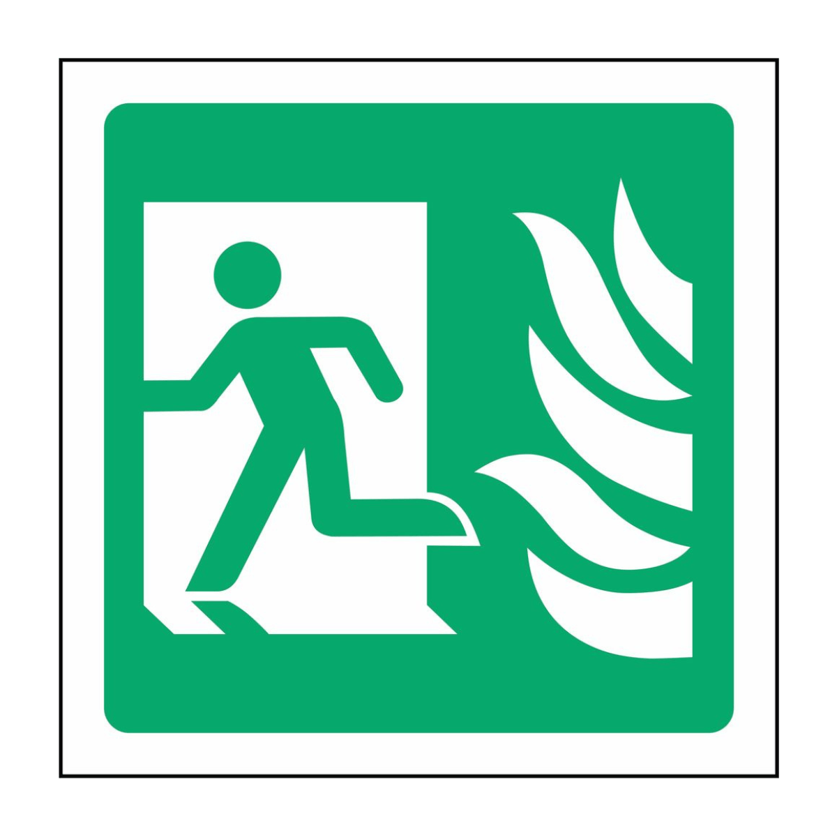 Fire Escape Left Sign