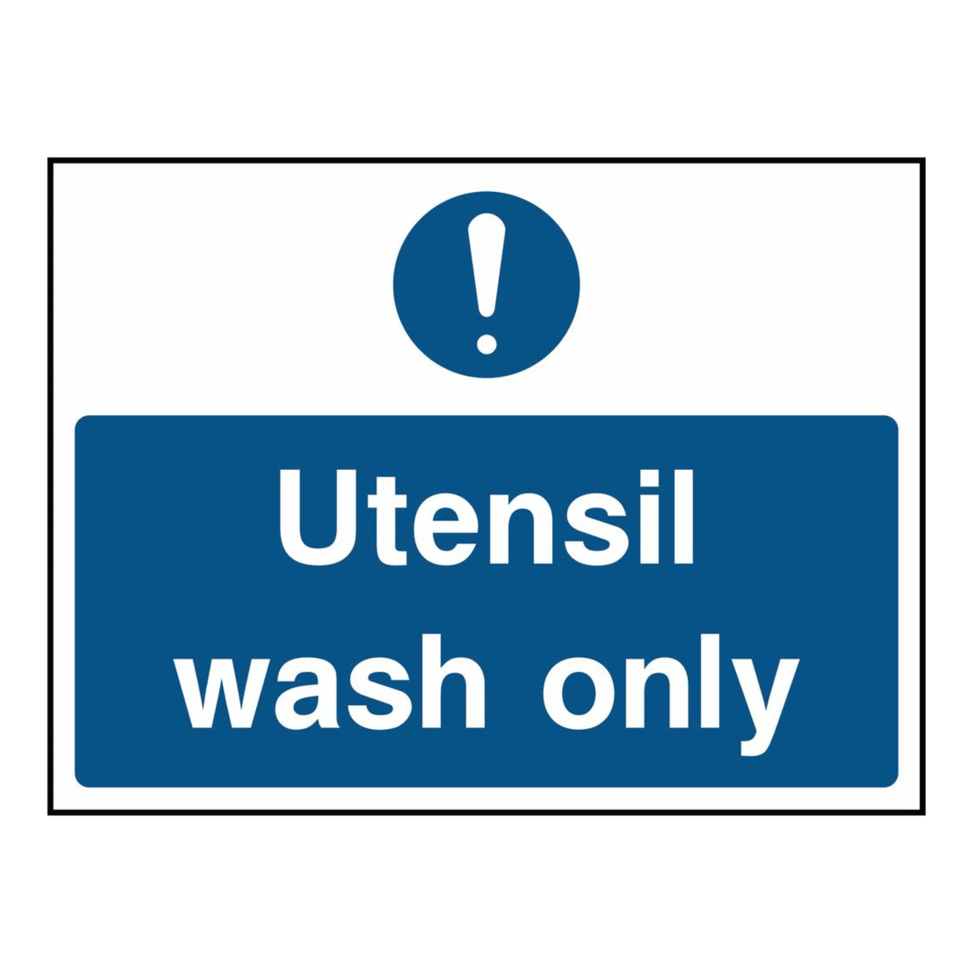 utensil-wash-only-sign