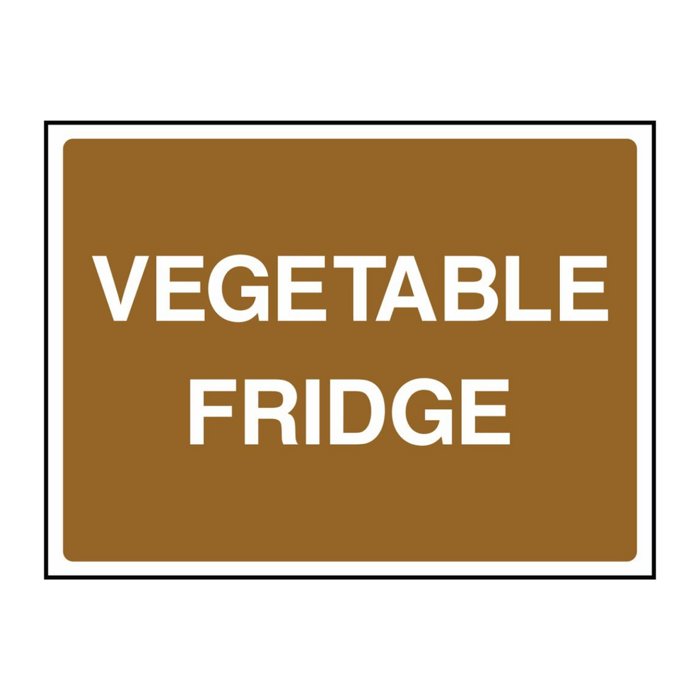 Vegeatable Fridge Sign - The Safety Sign Depot