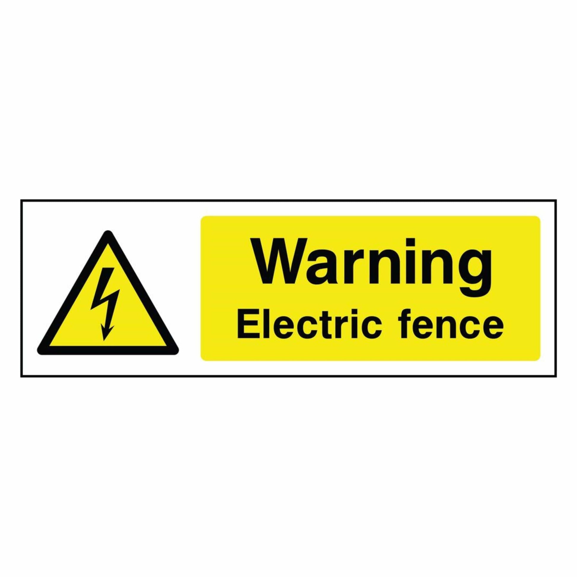 Warning - Electric Fence Sign