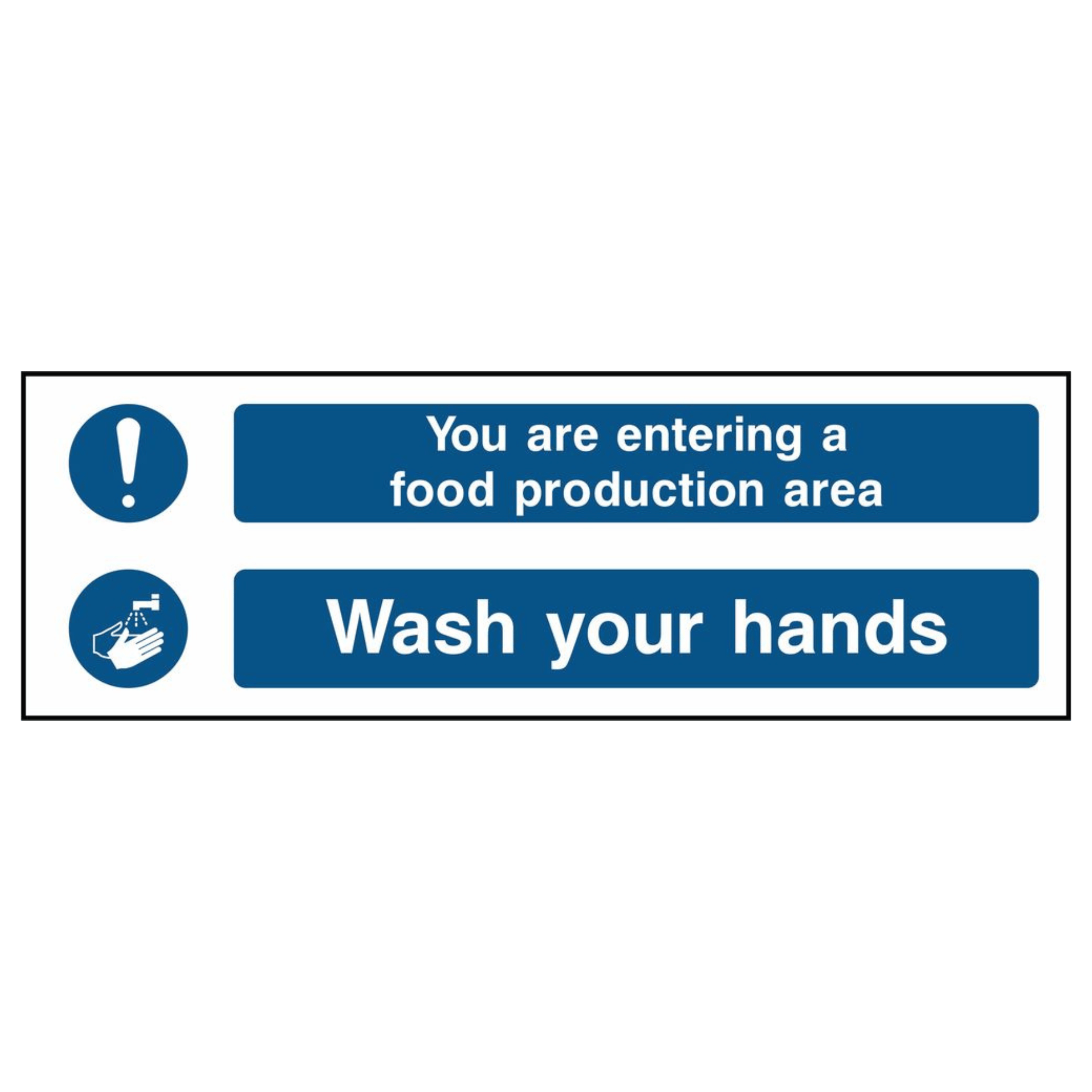 Wash Your Hands - Food Production Area Sign - The Safety Sign Depot