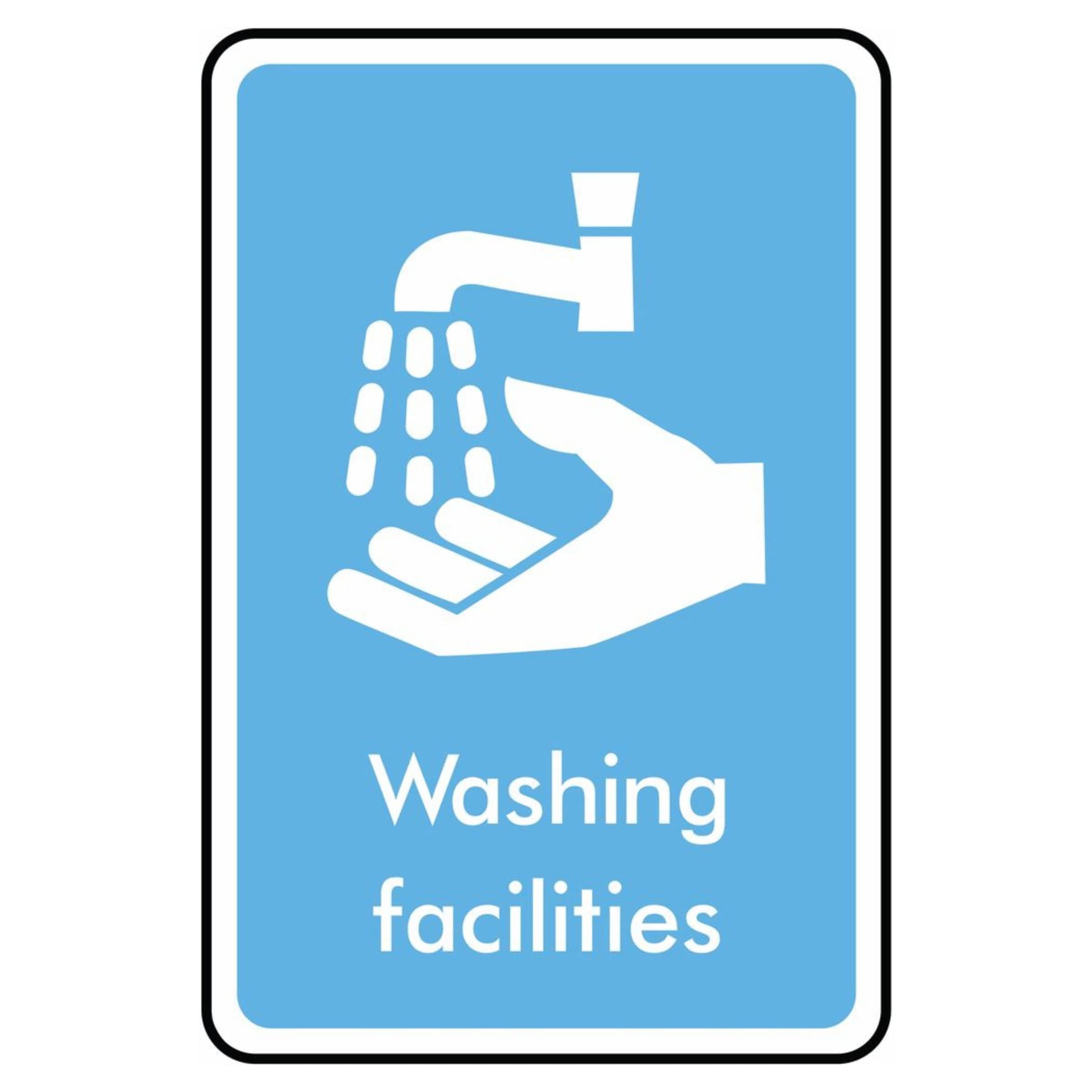 Washing Process. Sign Washing Facilities Symbol Sign - The Safety Sign Depot